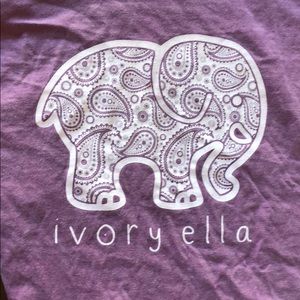 Ivory Ella Long Sleeve Berry Paisley Shirt XL